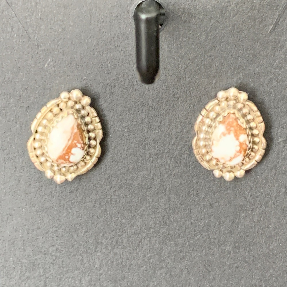 Wild Horse 925 Sterling Silver Stud Earrings Southwestern Boho Closed Back